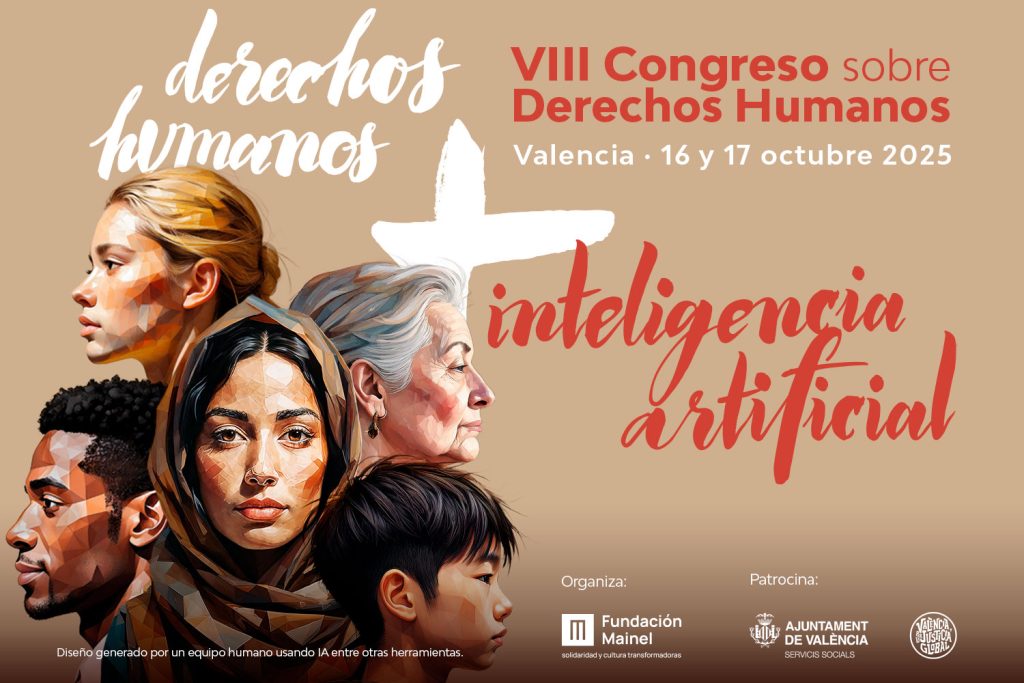 Cartel del VIII Congreso Derechos Humanos e Inteligencia Artificial - IA